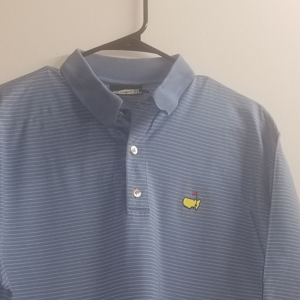 Blue club house collection collar shirt